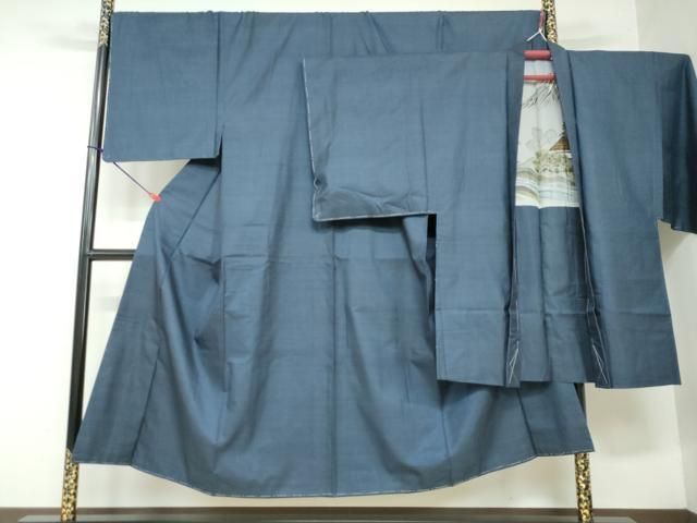 平和屋着物●男性 本場大島紬 アンサンブル 長羽織 100亀甲 総詰め 証紙付き 正絹 ♥ DAAW5376ud