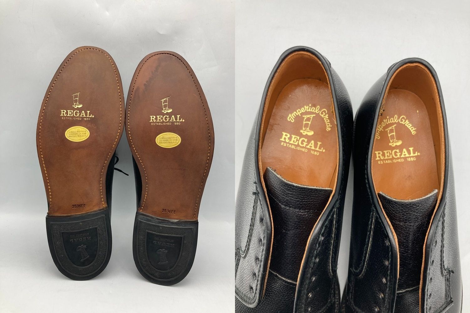 REGAL リーガル インペリアルグレード プレーントゥ 外羽根 レザー