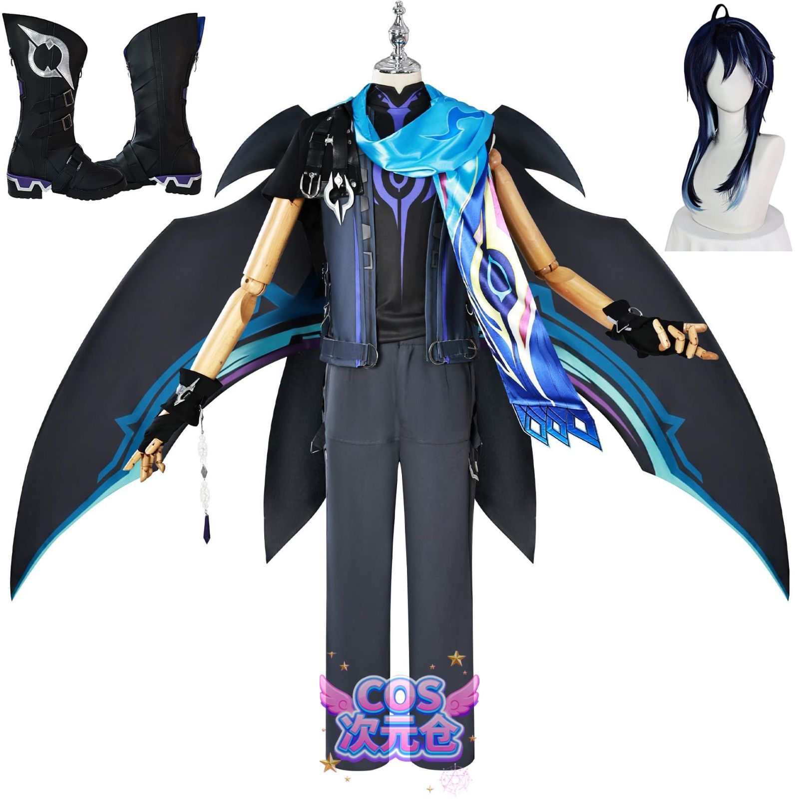 オロルン ウィッグ 靴 COSPURE 原神 コスプレ衣装 フルセット cosplay ウイッグ-靴付き 人気キャラ 仮装 ハロウィン クリスマス 学園祭 文化祭 ステージ服 誕