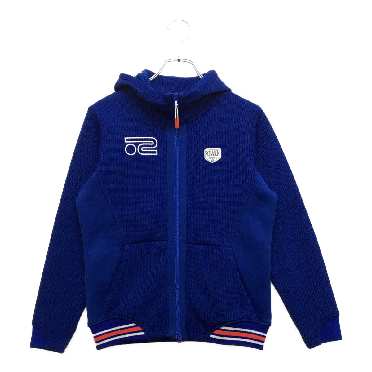 ROSASEN - coco 中古 ロサーセン ROSASEN レディース ニットアウター M 青 ブルー ダブルジップパーカー 中古 レディース ロサーセン ROSASEN ニットアウター M 青