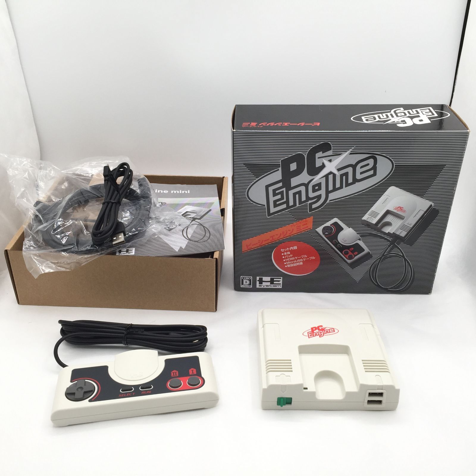 PCエンジン ミニ 本体 付属品完備 動作 済み ナムコ ホリ