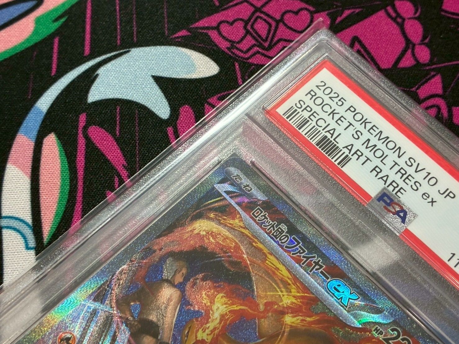 ロケット団のファイヤーex SAR PSA10 ROCKET'S MOLTRES Team Rocket's Moltres ex SAR 124/098 SV10 The Glory of Team