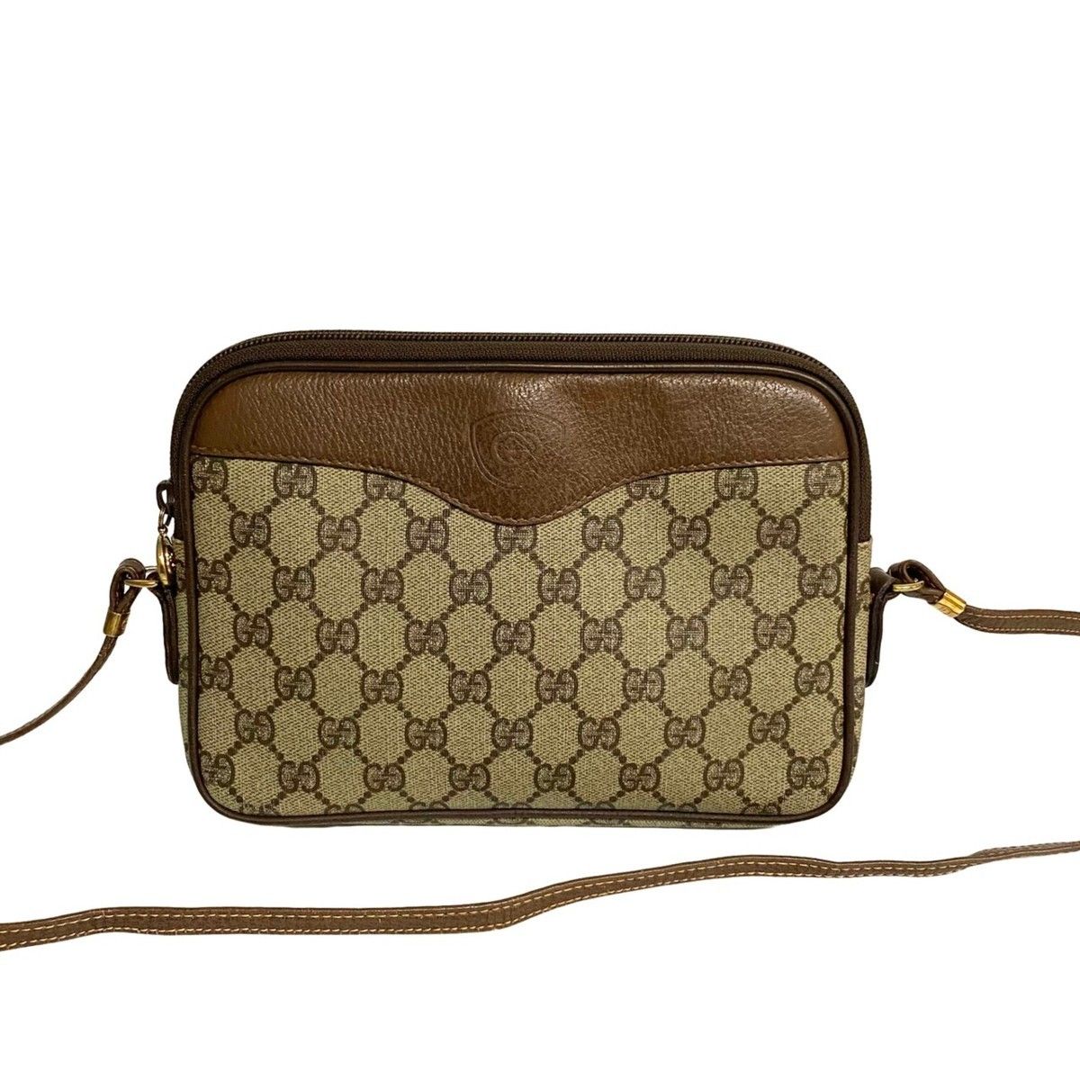 極 美品 GUCCI グッチ オールドグッチ ヴィンテージ GGモノグラム ロゴ 