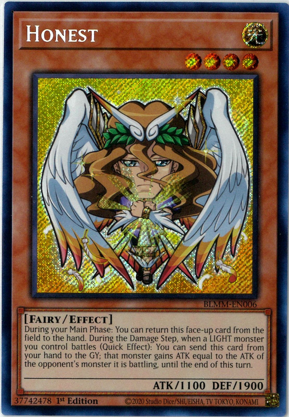 遊戯王/英語版/北米版/オネスト/Honest/シークレット/1st Edition