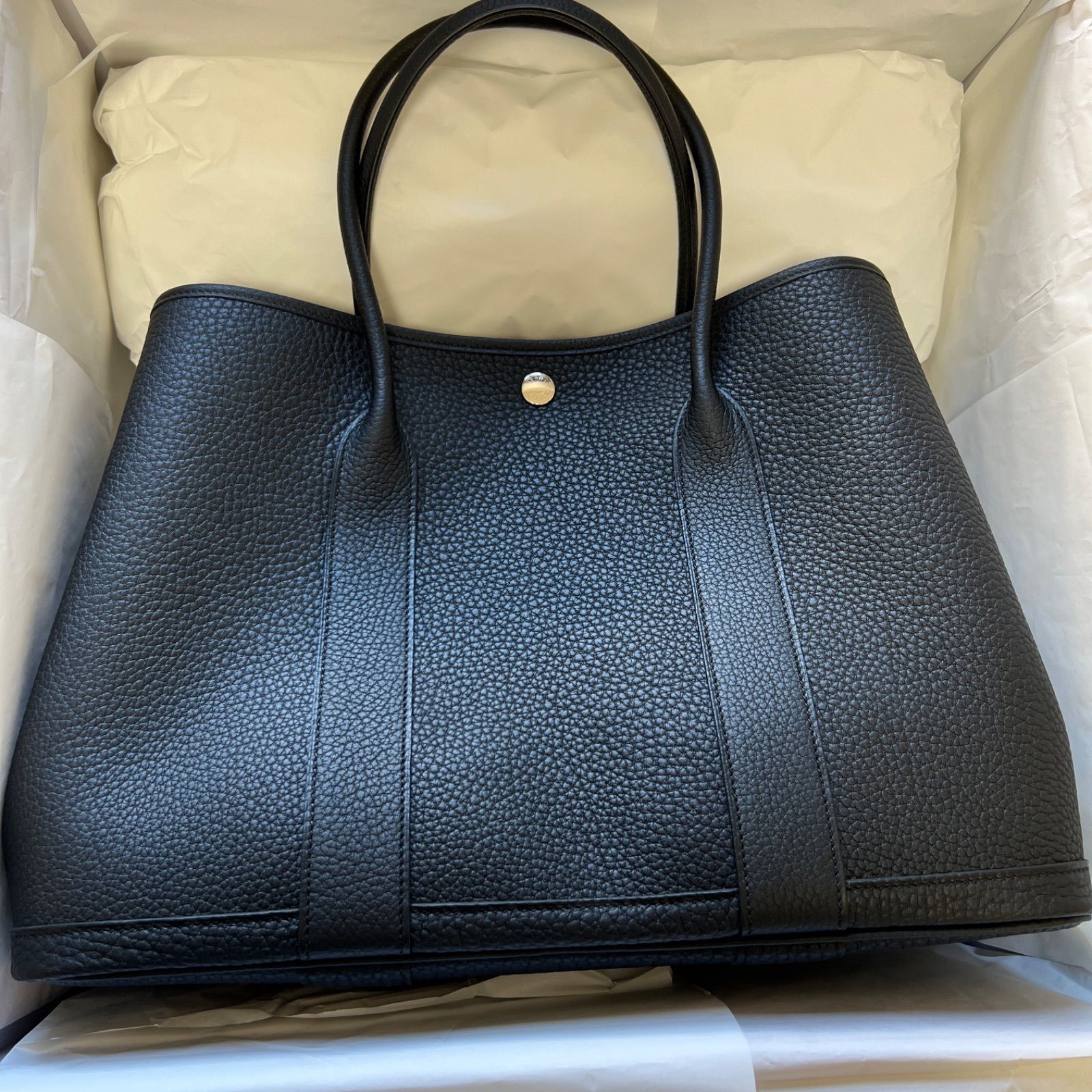 新品 エルメス ガーデンパーティーPM黒 HERMES - cecati92.edu.mx