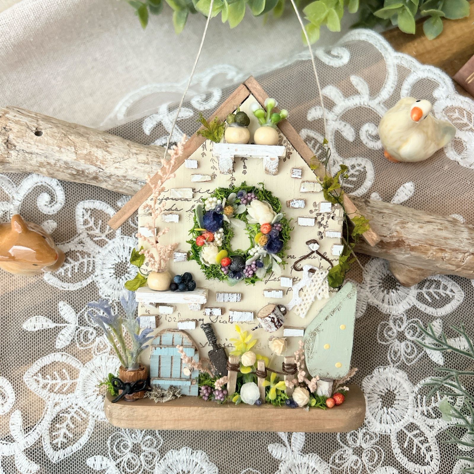 うさぴょん63　ハンドメイドリース　No.777D　778D ✎2025 coniwa 10/2レッスンレポ ハロウィンクィーンリース