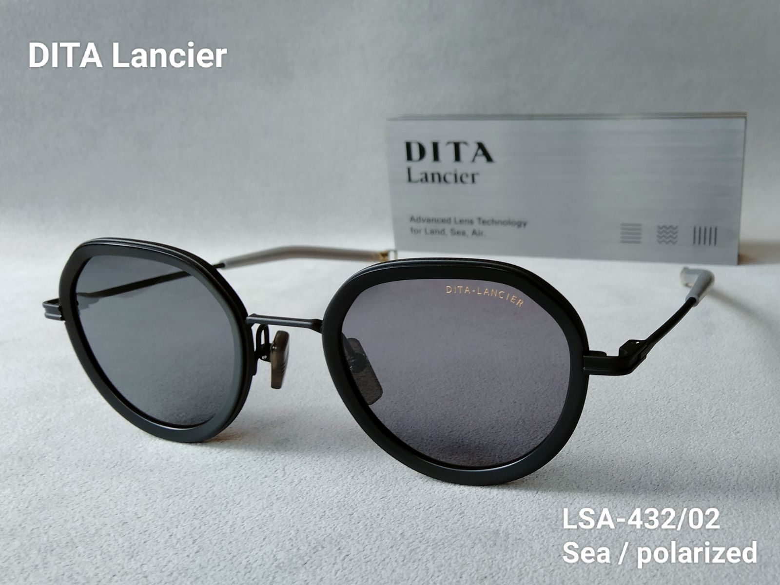 DITA Lancier（ディータ ランシアー）LSA-432‐02 Matte Black // Sea 