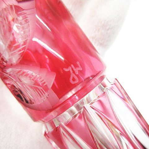 新品 マイセンクリスタル マイセンフラワー 色被せ一輪挿し レッド(共箱付)1点 マイセンクリスタル マイセンフラワー 一輪挿し レッド MFO/1024/23R