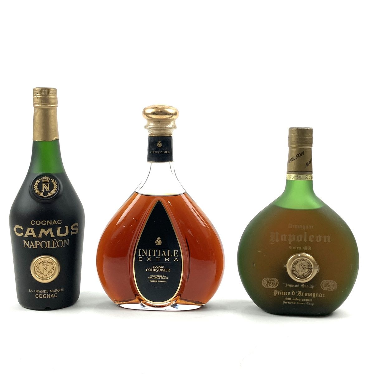 3本 CAMUS COURVOISIER Prince d' Armagnac コニャック アルマニャック ...