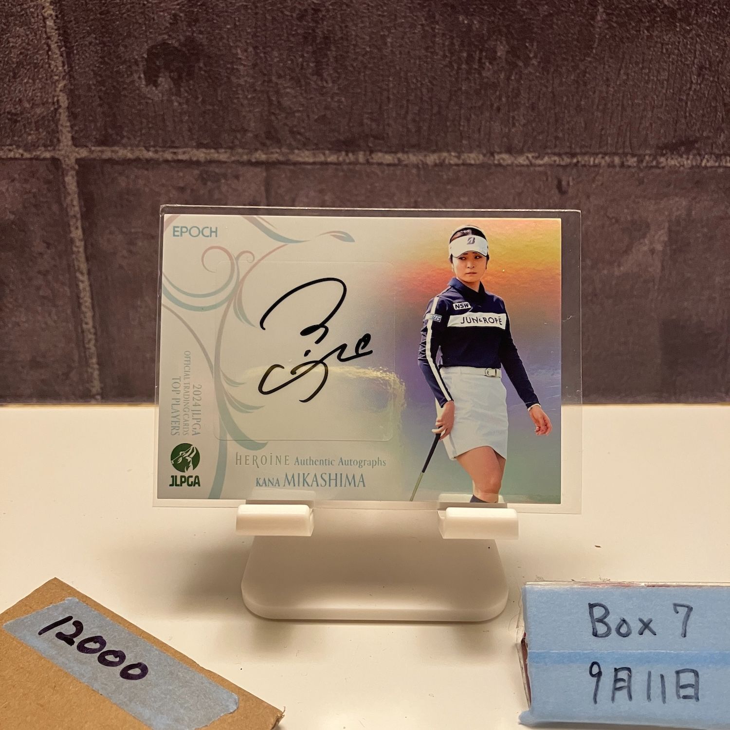 2025 EPOCH TOP PLAYERS 三ヶ島かな 12|30 直筆サイン JLPGA HEROINE カード
