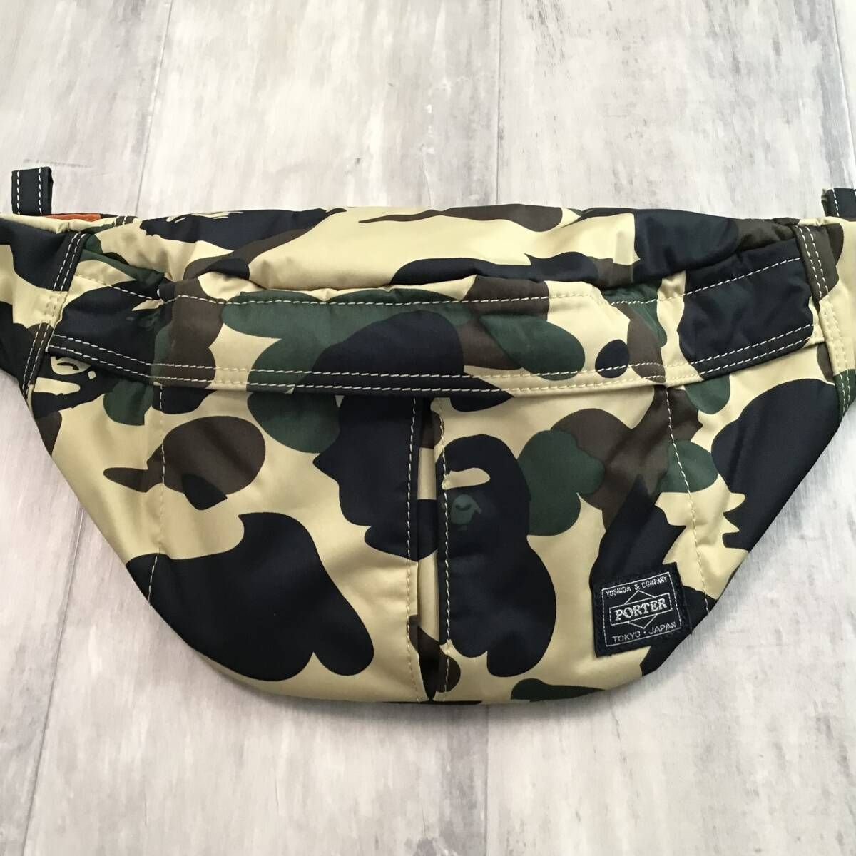 BAPE PORTER ダブルネーム ウエストバック エイプ APE ポーター コラボ