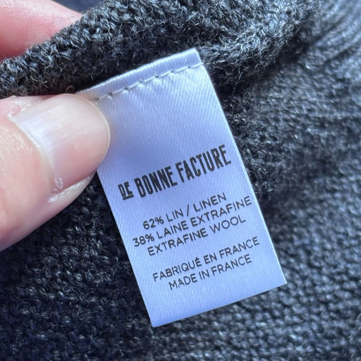 DE BONNE FACTURE デボンファクチュール リネンウール ドライタッチ 