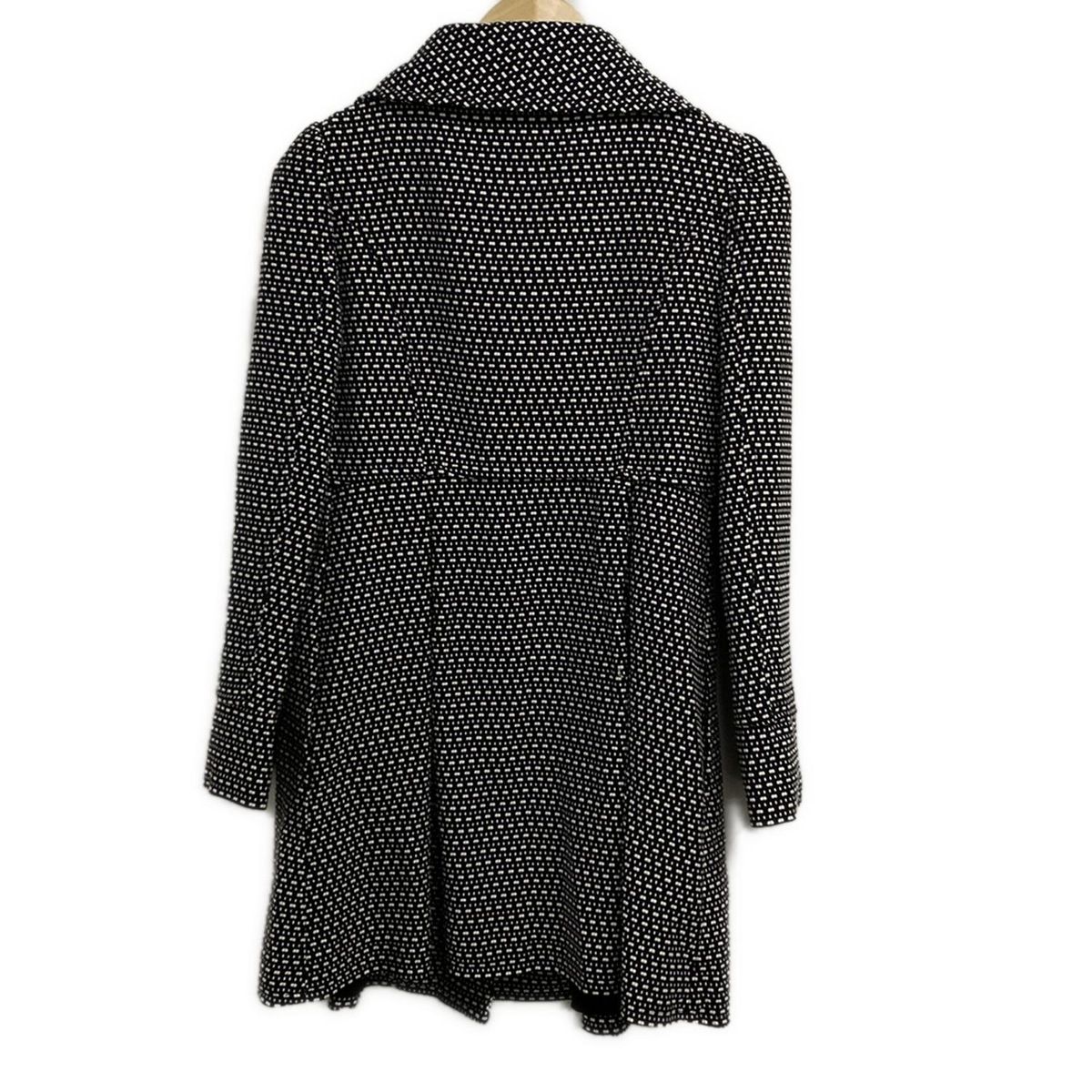 MOSCHINO モスキーノ コート サイズI 42 レディース - 黒×白 長袖 秋