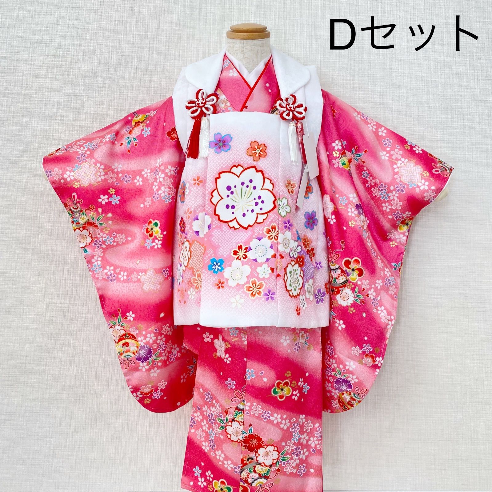 七五三　被布　草履、巾着、髪飾りのセット ☆お値下げ早い者勝ち☆ 3歳 七五三着物 被布 髪飾り 草履セット