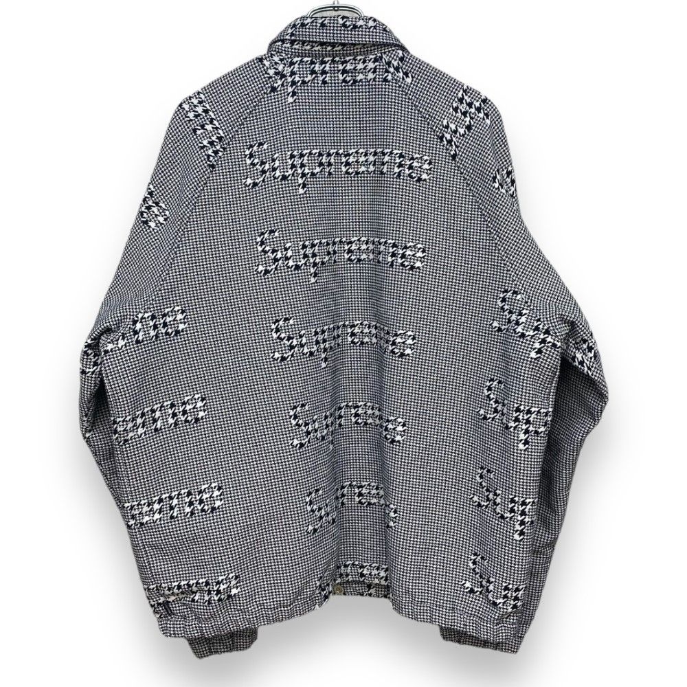 SUPREME 20AW Houndstooth Logos Snap Front Jacket ジャケット - メルカリ