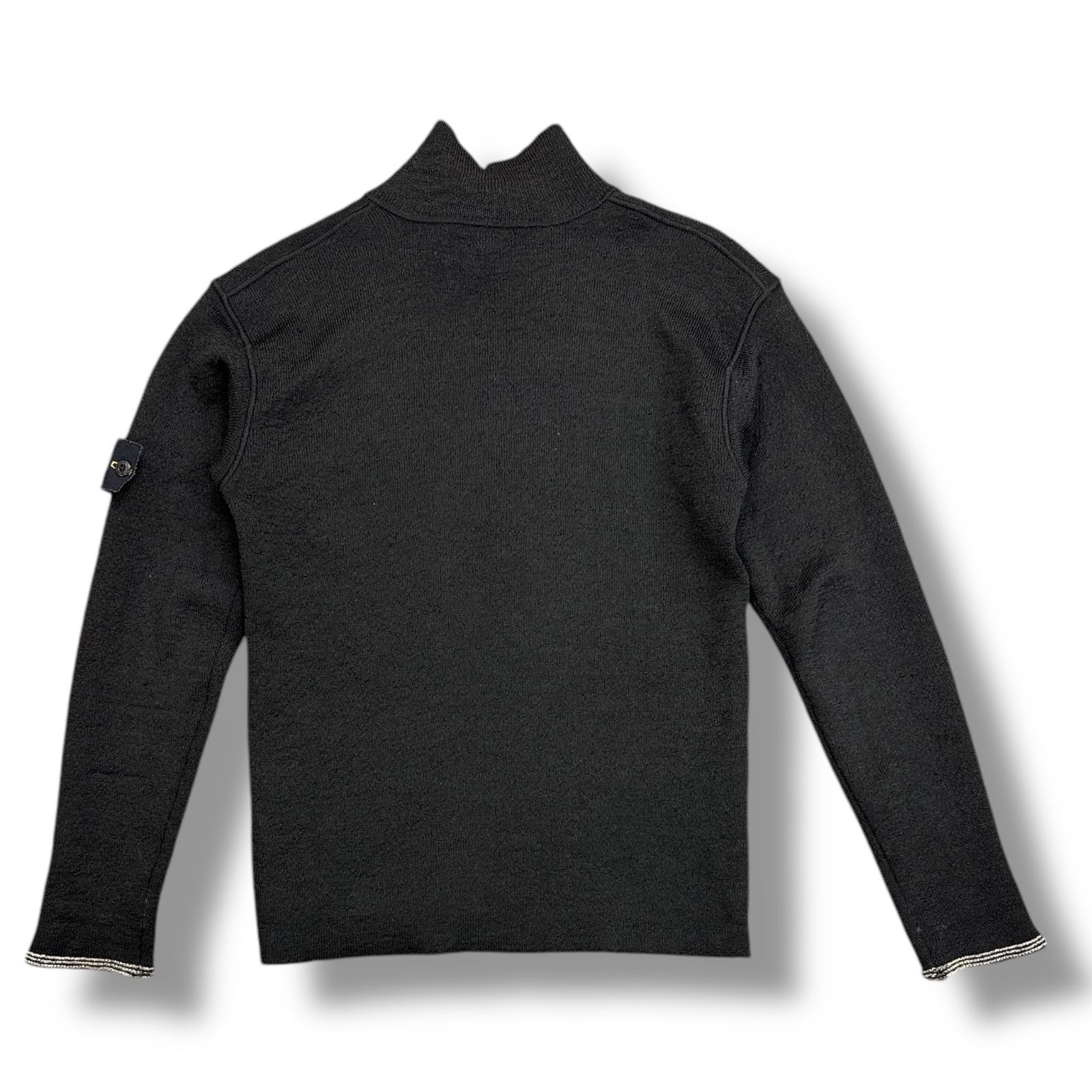 STONE ISLAND 腕章ハーフジップニット セーター ストーンアイランド M