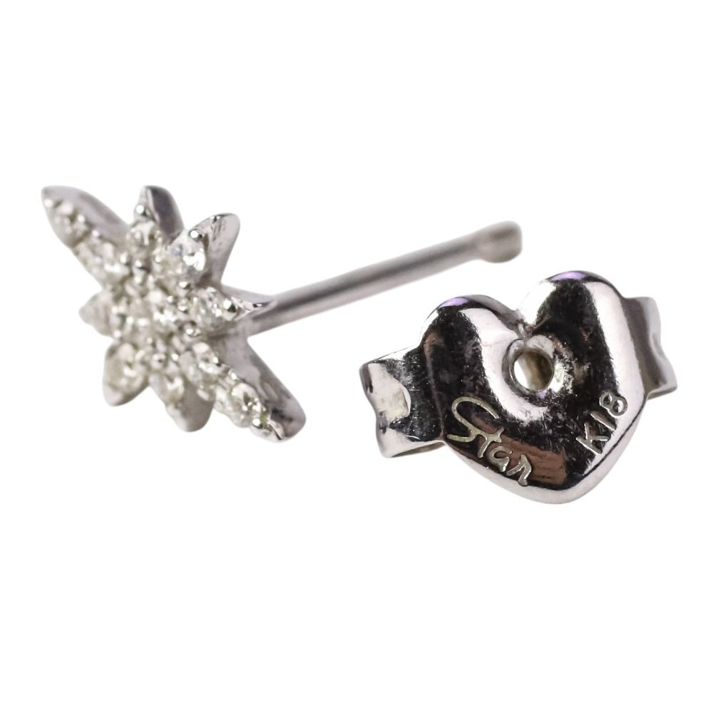美品 STAR JEWELRY スタージュエリー K18WG ダイヤモンド 0.06ct