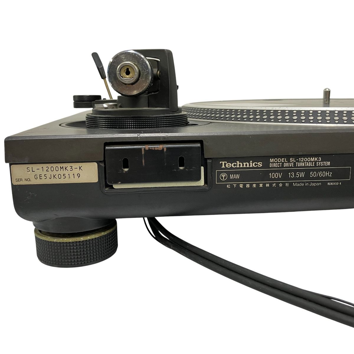 Technics テクニクス SL1200MK3 ターンテーブル レコード再生