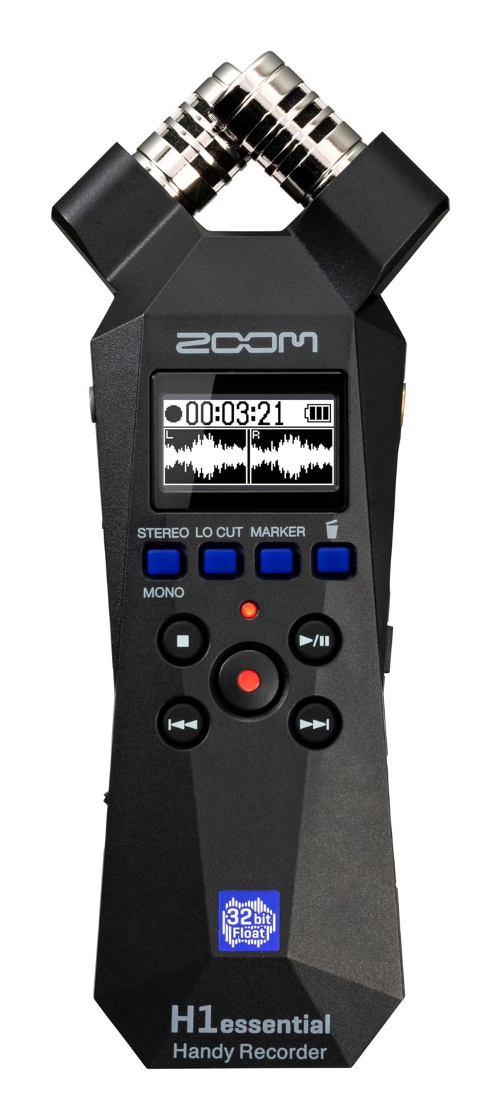 新着商品 ZOOM ズーム H1essential ハンディレコーダー ブラック 黒 32bitフロート 小型 ポッドキャスト 楽器演奏 ASMR インタビュー USBマイク アクセシビリティ機能