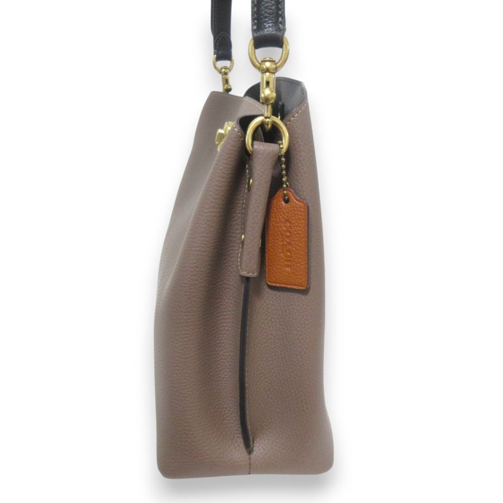 新品同様 24AW COACH コーチ ウィロウ カラーブロック レザー 2Way  