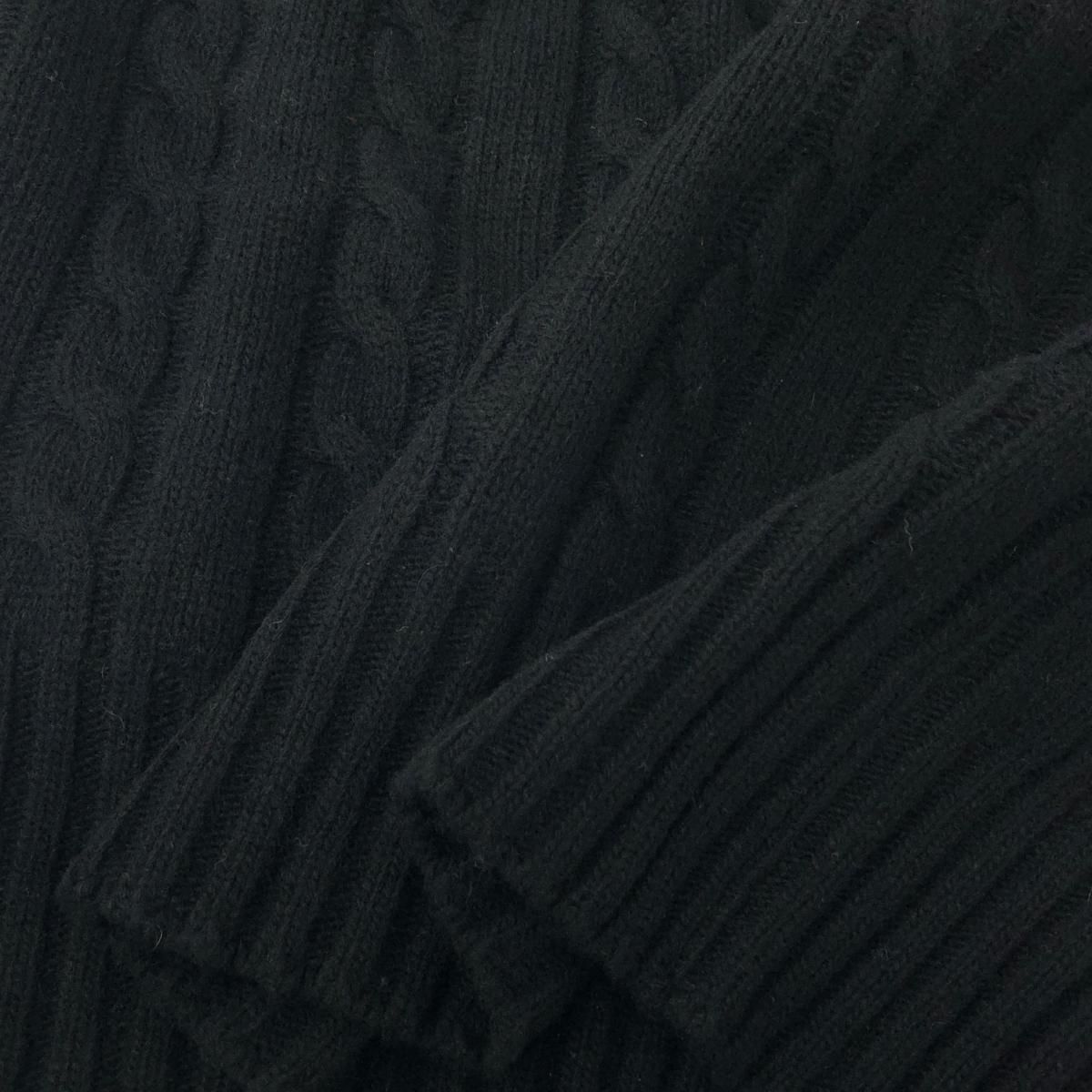 未使用品 FRED PERRY フレッドペリー V NECK CABLE KNIT JUMPER Vネックセーター ニット サイズ:8 K7749 ブラック  レディース 　240001110791 未使用品 FRED PERRY フレッドペリー V NECK CABLE KNIT JUMPER V