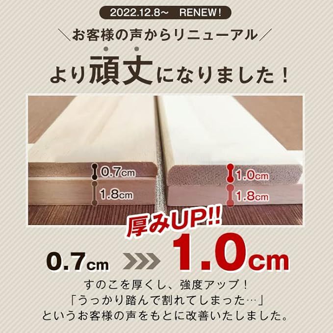 ダブル すのこ