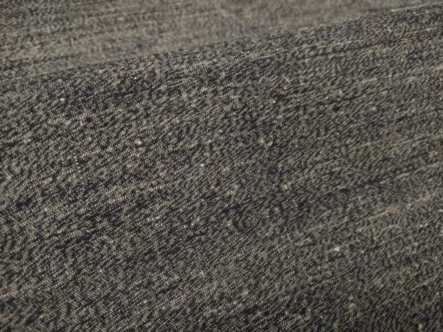 平和屋本店□極上 男性 本場真綿絢結城紬 反物 着尺 アンサンブル 杢