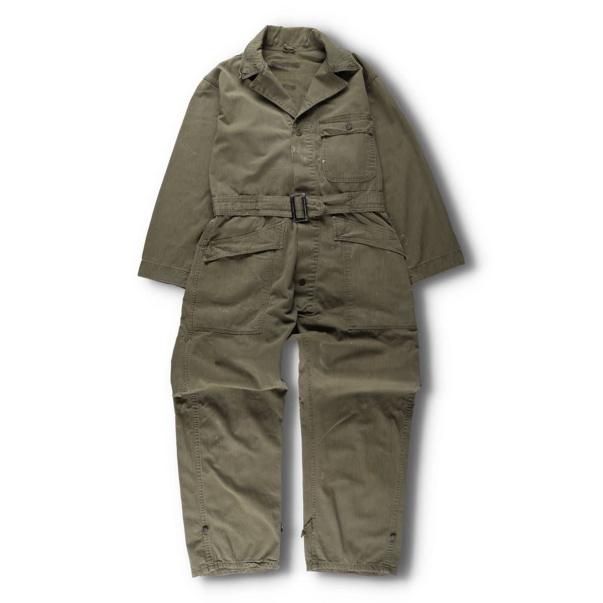 古着 40年代 米軍 M-43 13スターボタン HBT ヘリンボーンツイル 長袖