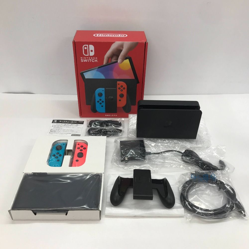 05w10462 Nintendo Switch ニンテンドースイッチ本体 有機ELモデル ネオン 店舗印なし ＊動作 |初期化済＊ ◎ ◎