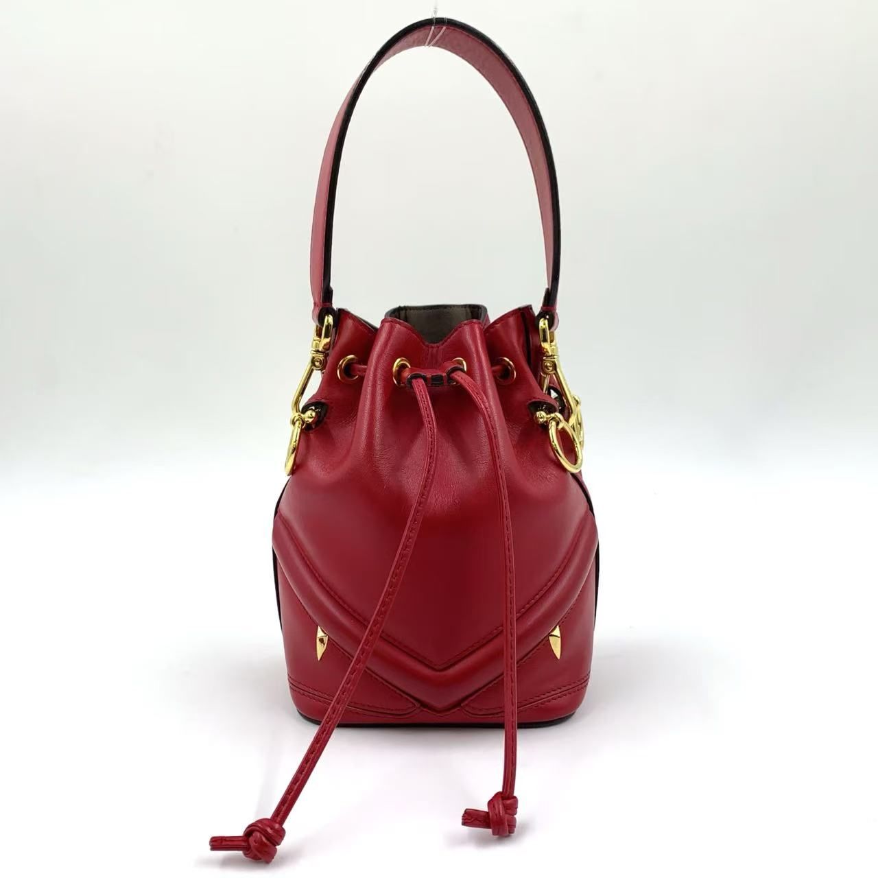 FENDI ミニ モン トレゾール バグズ ショルダーバッグ レザー