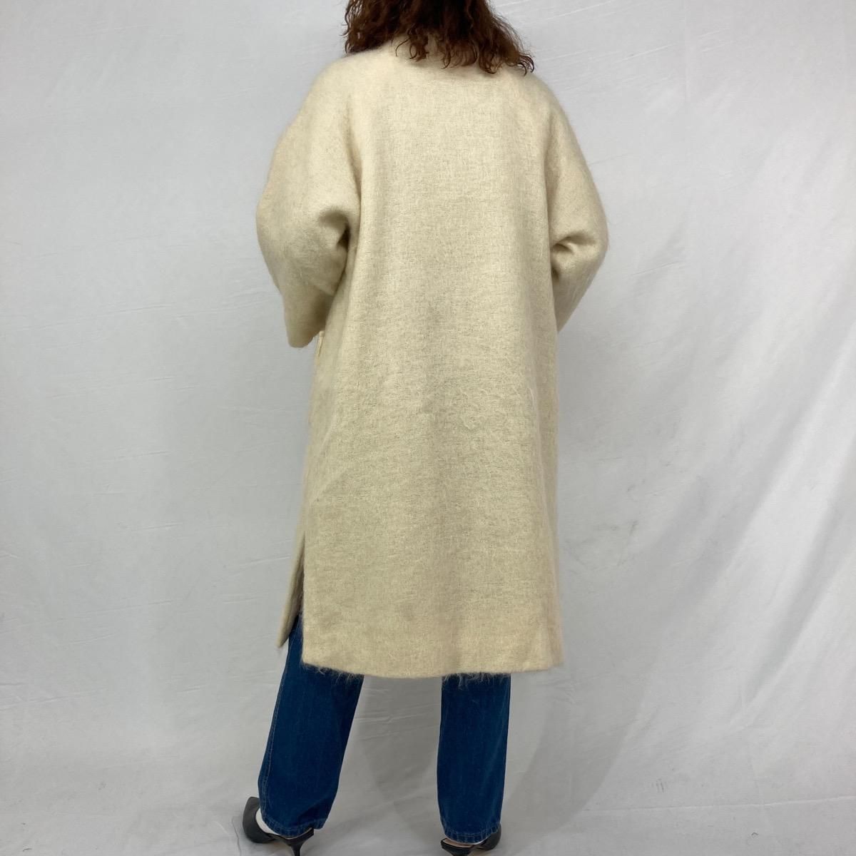 古着 80年代 BROWNSTONE STUDIO モヘアロングコート レディースS 