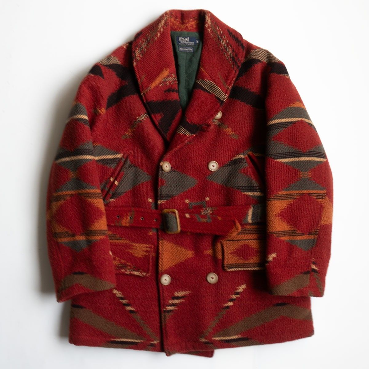 名作】POLO RALPH LAUREN【ネイティブ ピーコート】M Pコート ポロ