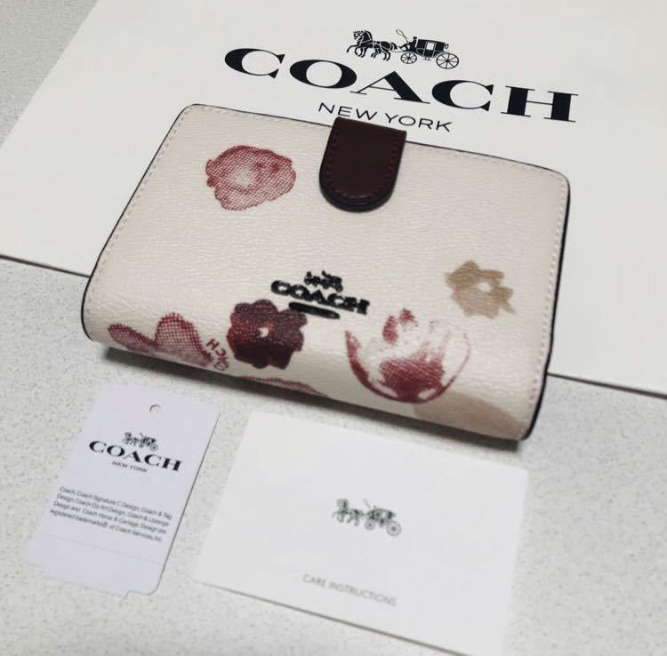 ☆ COACH コーチ 長財布 F39127 二つ折り財布 ハーフトーンフローラル