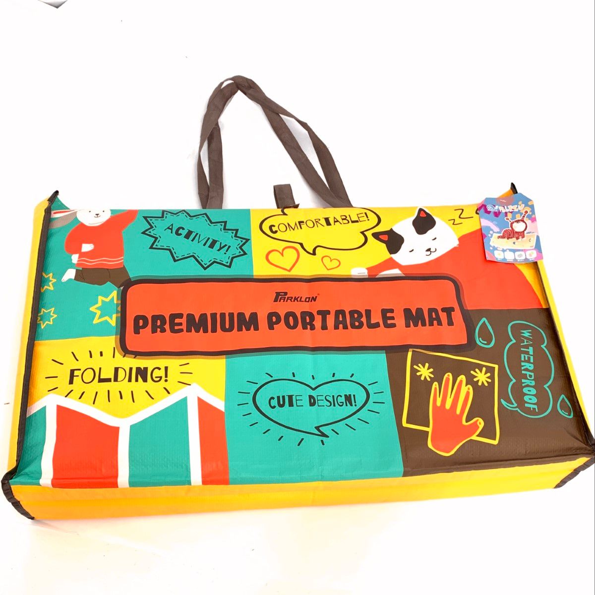 美品 Pollzu ベビープレイマット 140×200×1 子供の折り畳みマット 