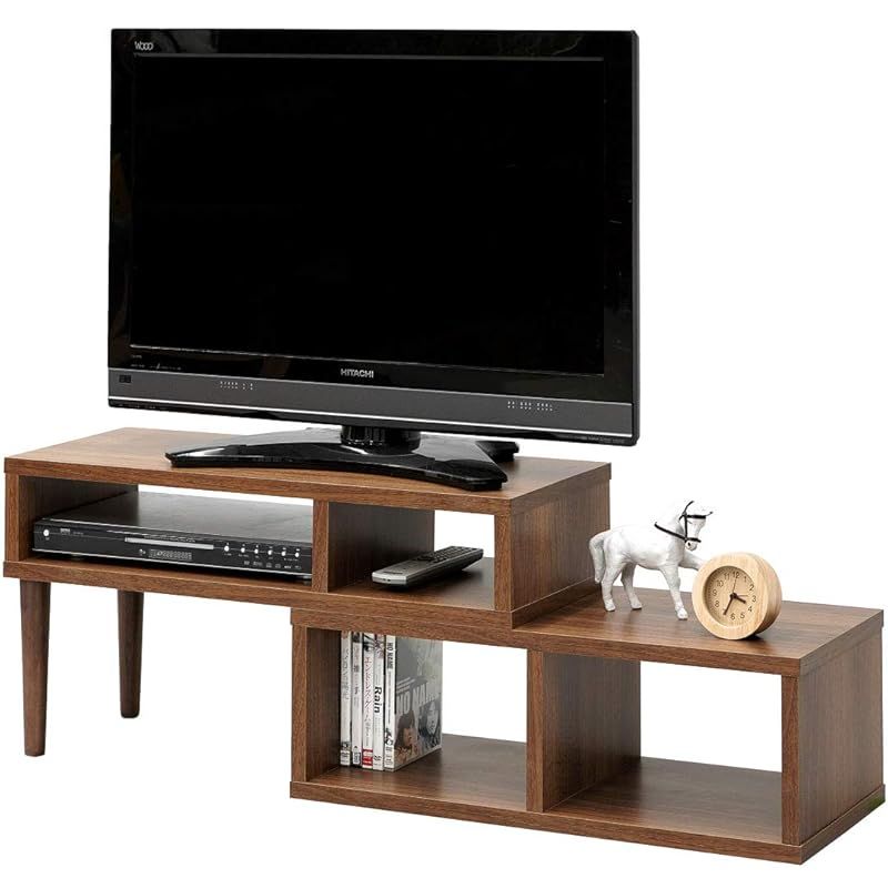 在庫 LITENStaD 天然木脚付き 伸長式テレビ台 幅75～133 ヴィンテージ 00-346-vt 1