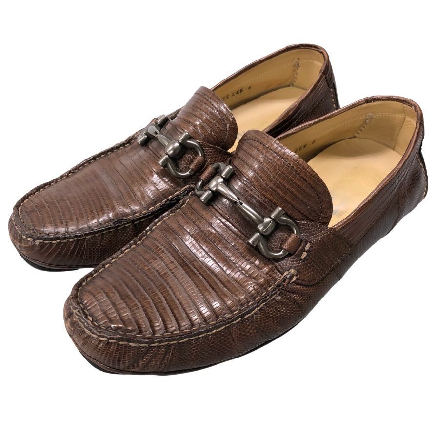 サルヴァトーレフェラガモ ローファー ガンチーニ リザード【AFC44-2