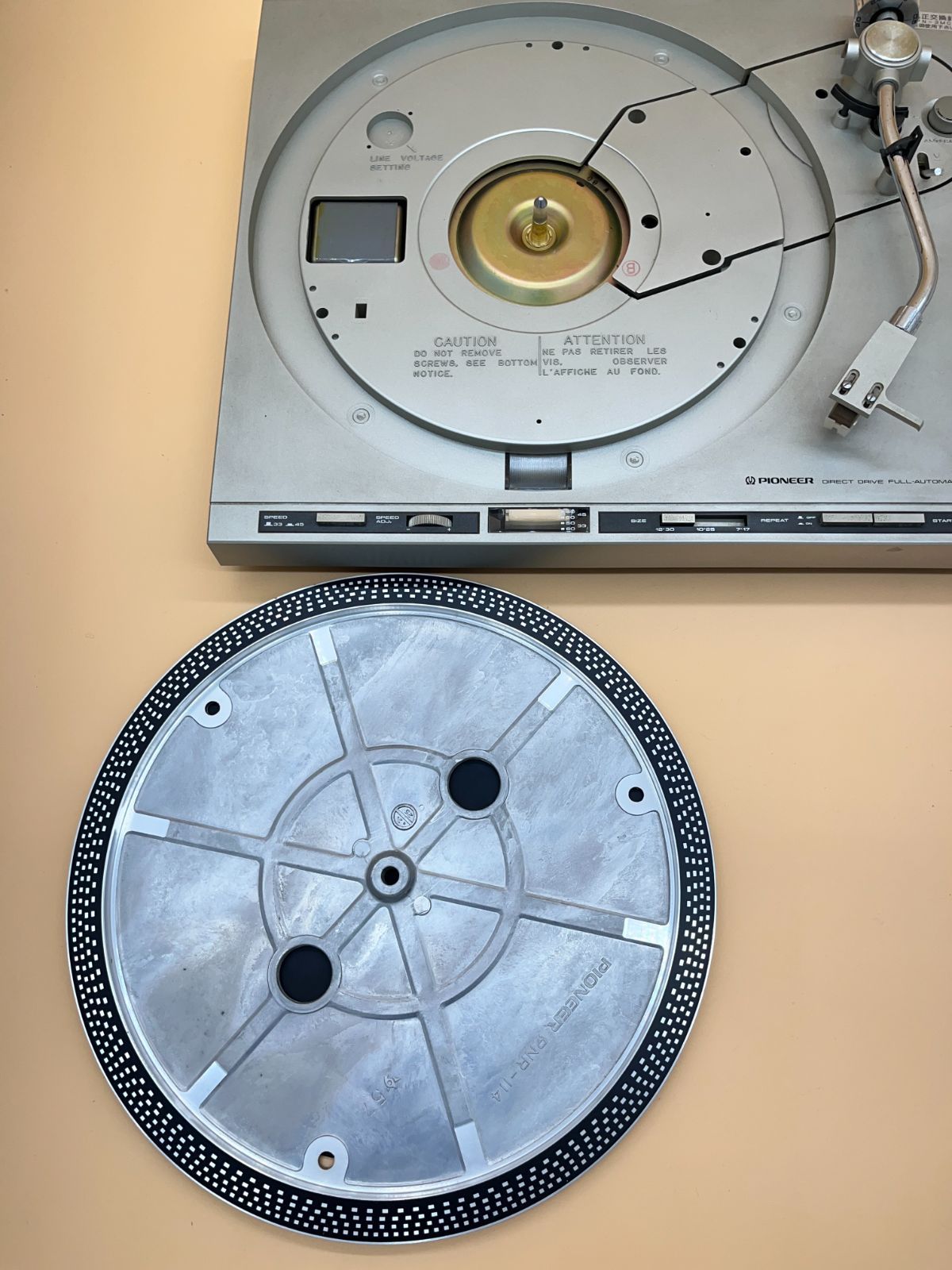 昭和レトロ】レコードプレイヤー パイオニア ジャンク品