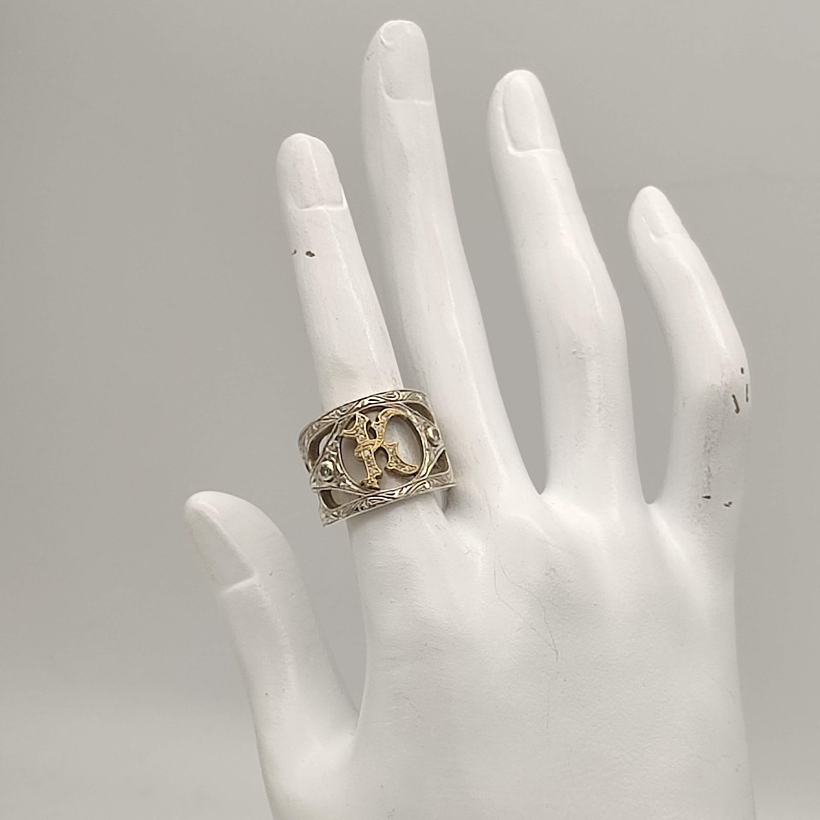 最終値下げ‼️ ローリーロドキン リング 美品】Loree Rodkin ローリーロドキン イニシャルリング K K18