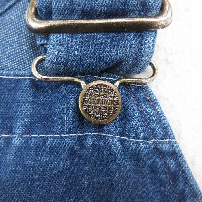  W 34 古着 ローバックス オーバーオール メンズ 90 s 紺 ネイビー デニム 25 oct 20 ボトムス オーバーオール つなぎ パンツ