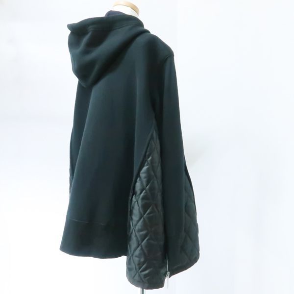 sacai サカイ 20AW ジップアップパーカー 20-05362 黒 ブラック #2