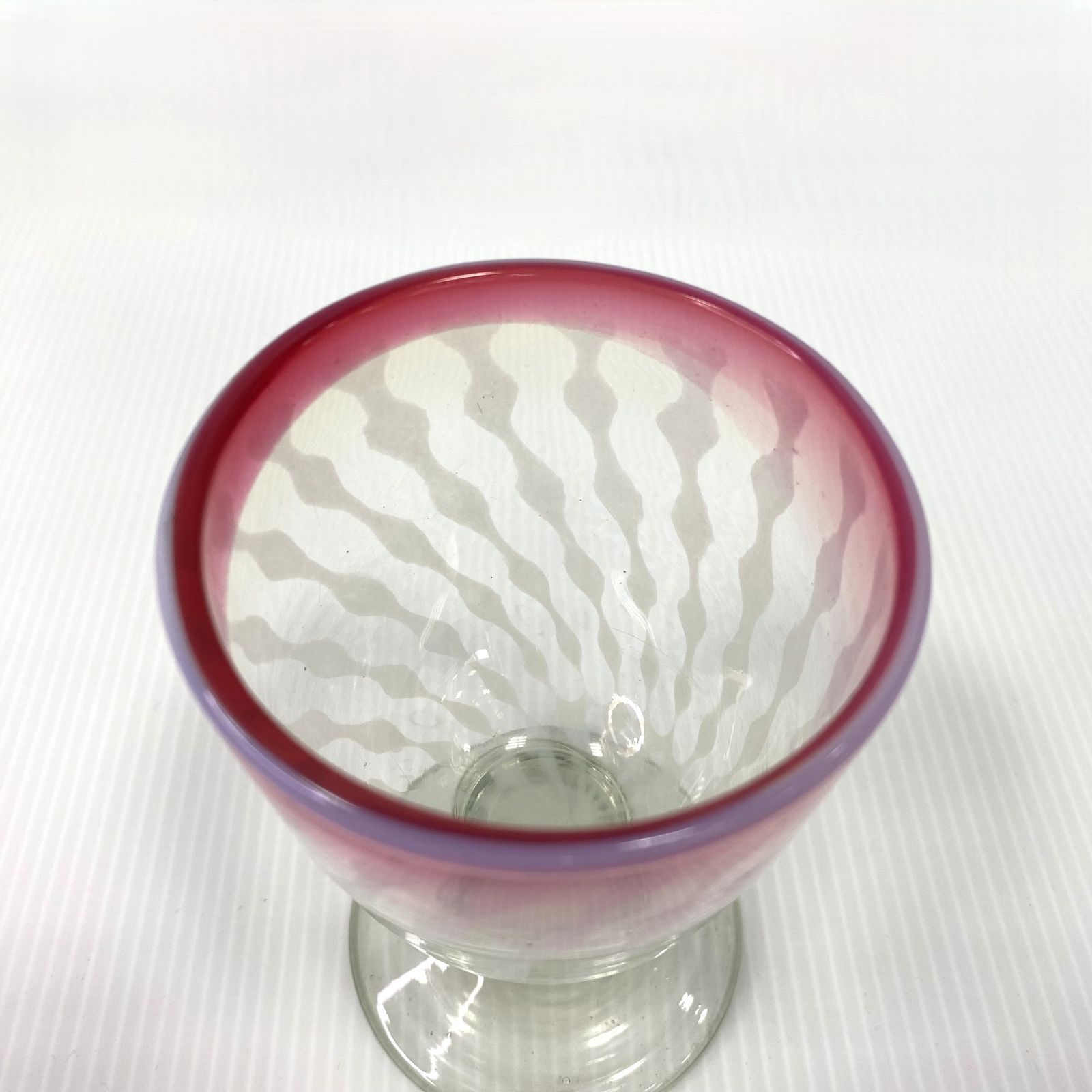 明治大正時代　吹きガラス　グラス　ピンク　乳白色 明治大正時代 吹きガラス グラス ピンク 乳白色 中古品】明治～大正