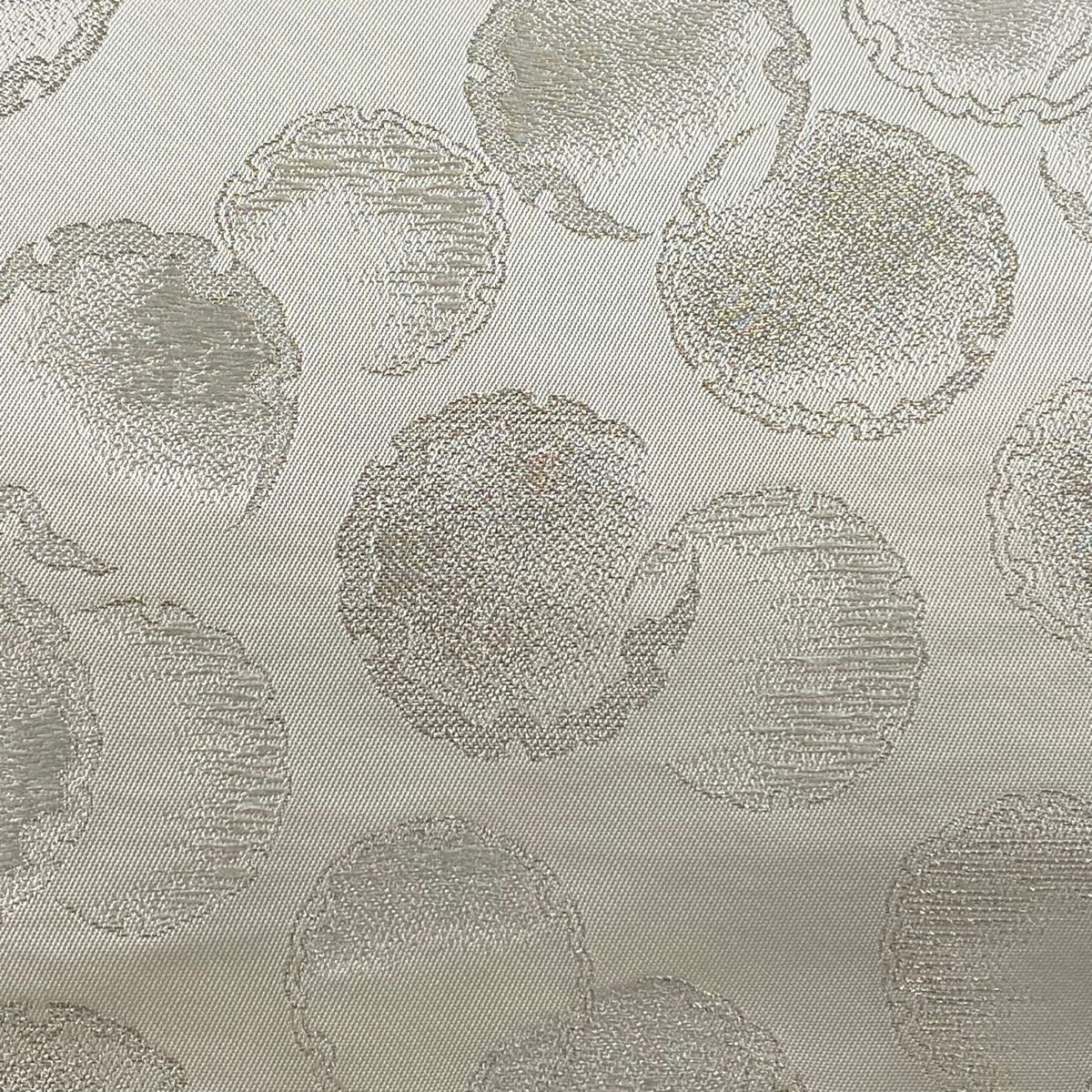 8424円から値引き中 着物 名品 袋帯 薄紫 雪輪 蝶 華文 草花