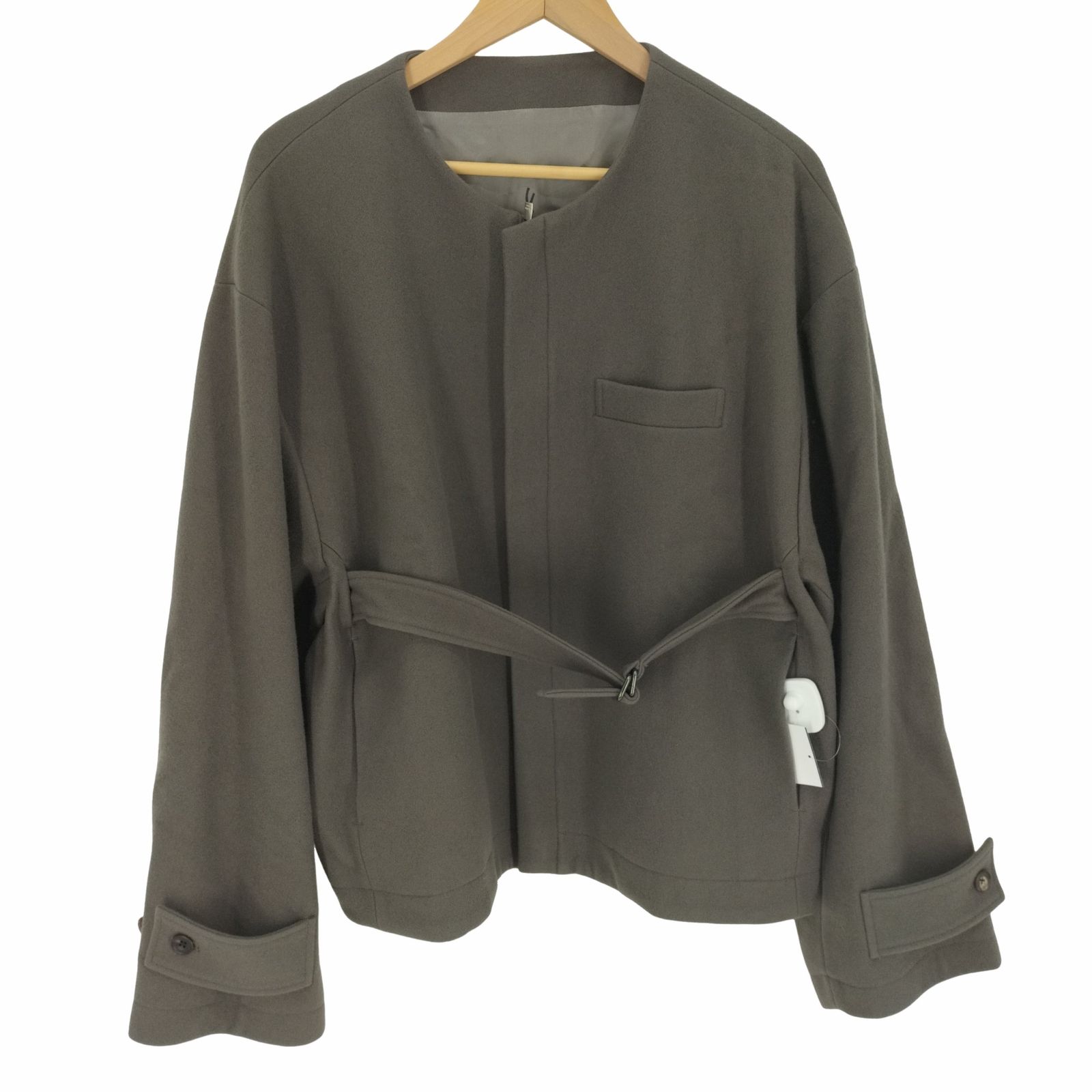 シュタイン stein 20AW NO COLLAR BELTED JACKET メンズ JPN：M 