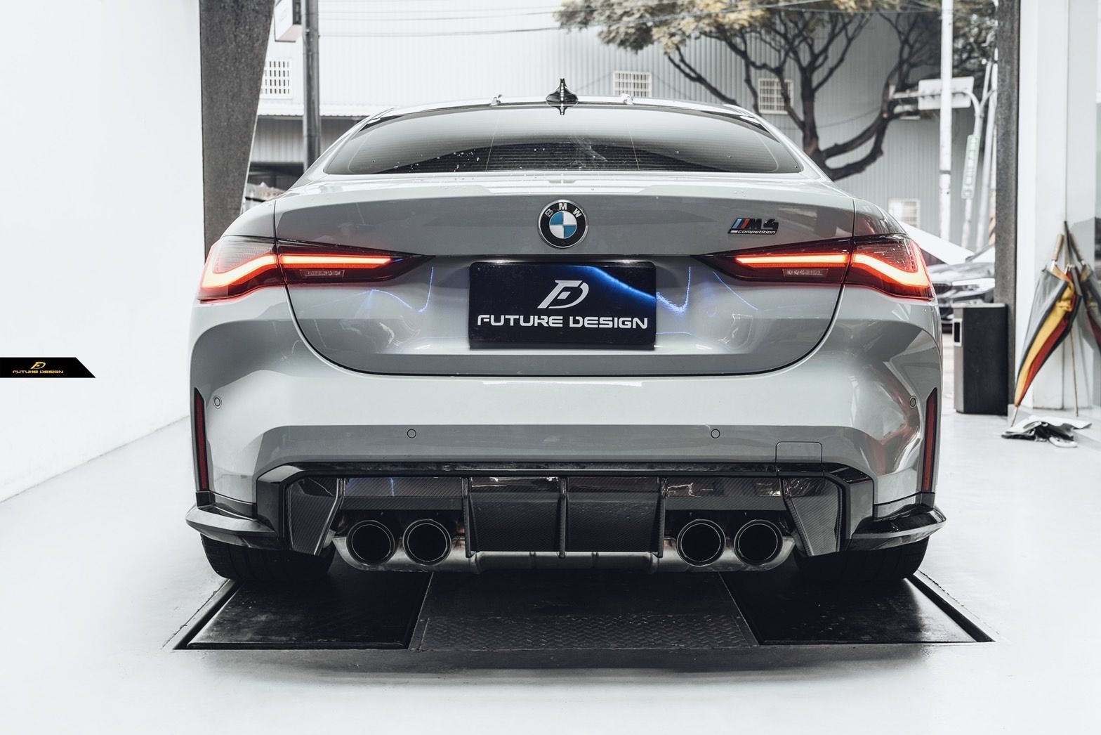 FUTURE DESIGN BMW 3シリース G80 M3 4シリーズ G82 M4 リア用 ディフューザー 本物DryCarbon ドライカーボン エアロ カスタム