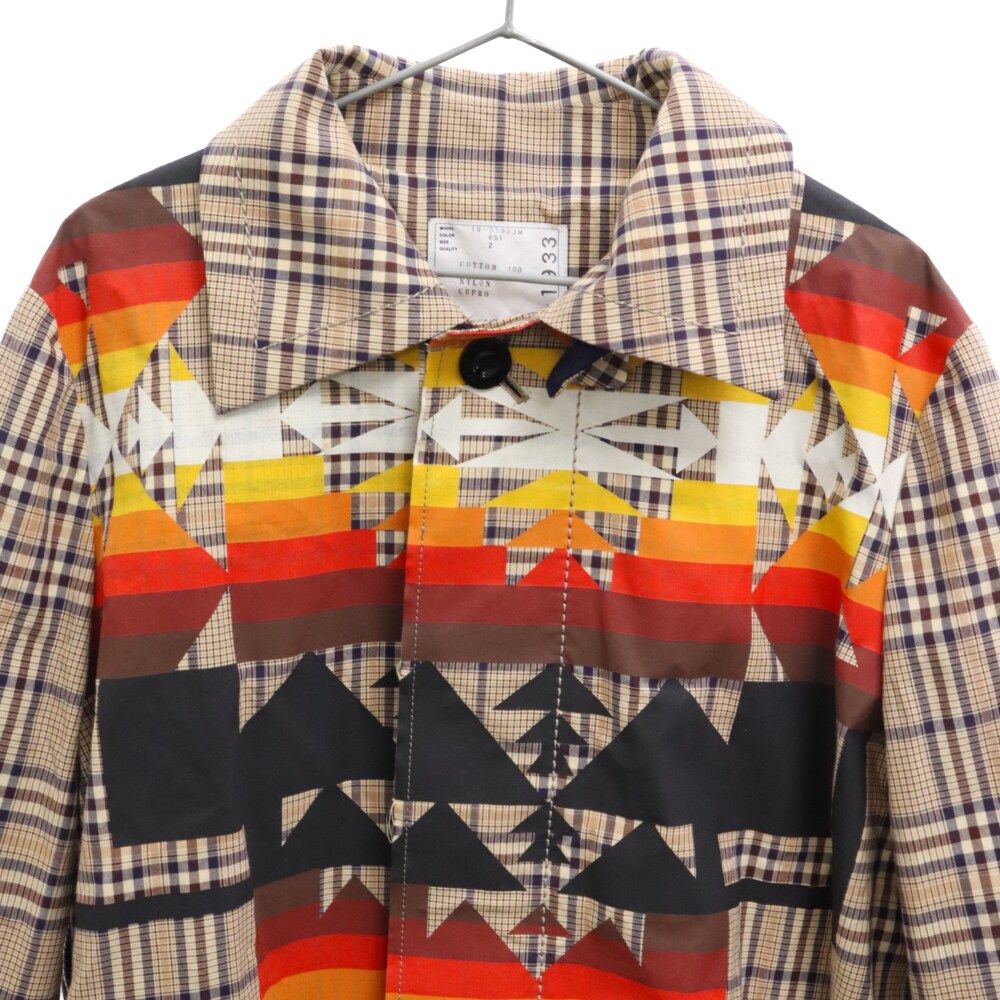 Sacai (サカイ) 19SS × PENDLETON Check Coat ペンドルトン サイド 