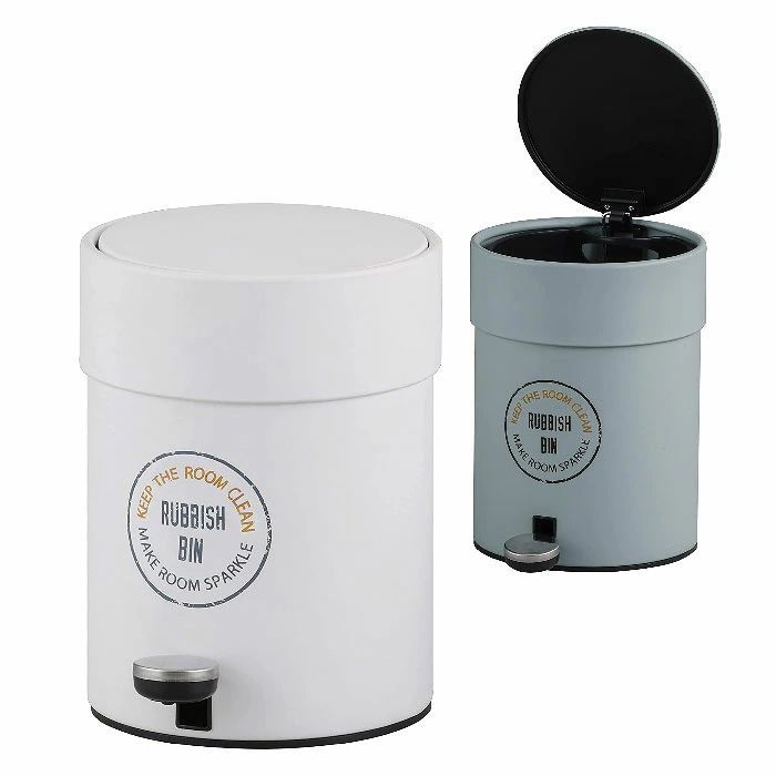 新品　アビテ ゴミ箱 ダストボックス ペダルペール ロント ペダルビン ソフトクローズ 内バケツ型 ホワイト/グリーン HP-901 ５L（どちらか1個の価格です）