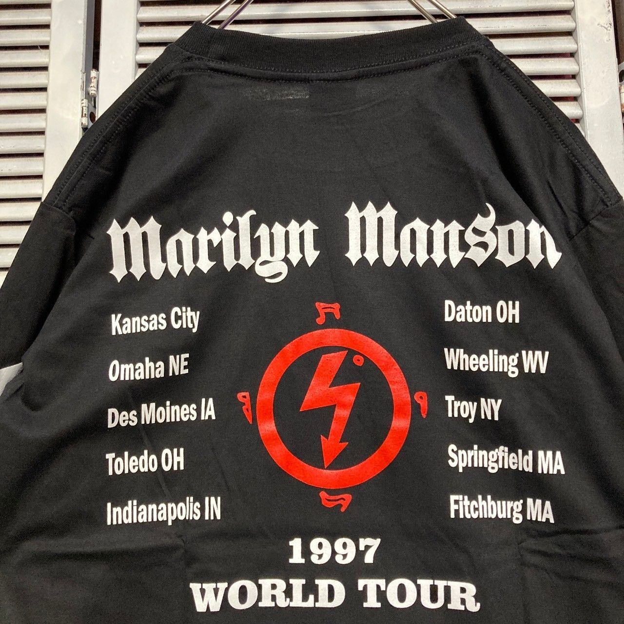マリリンマンソン MARILYNMANSON 黒長袖 Tシャツ ロンT バンド