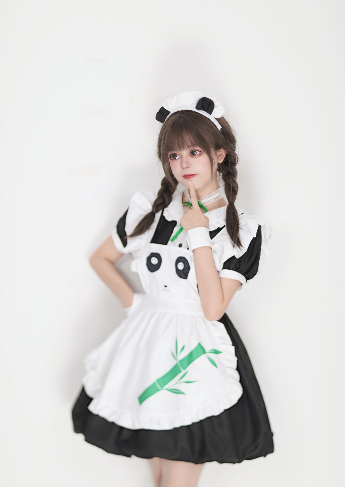 パンダメイドコスプレワンピース