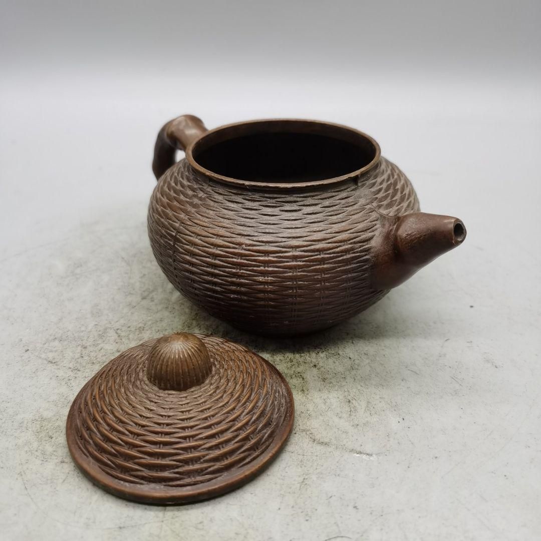 銅器 竹節壺 茶器 煎茶道具 装飾品 工芸品 置物 銅器 竹節壺 茶器 煎茶道具 装飾品 工芸品 置物 銅器 蓮花鯉