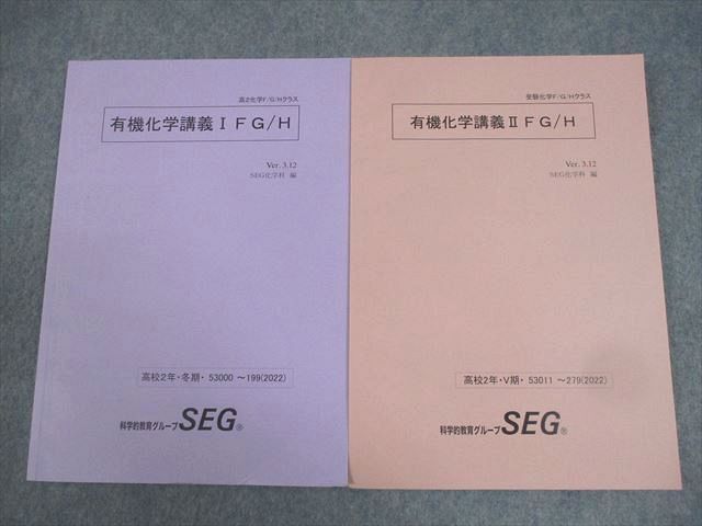 SEG (科学的教育グループ) 高2化学F/G/Hクラス 有機化学講義I/II